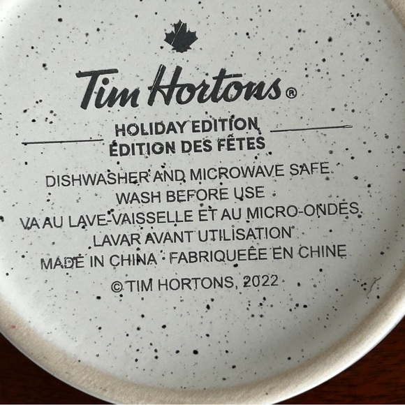 TIM HORTON'S Holiday Edition 2022 Coffee Mug Beige Speckled Tree - Picture 8 of 8
